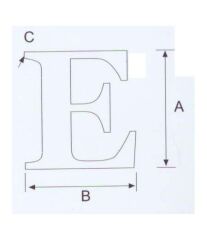 E Kabartma Harf Paslanmaz, 316 Kalite