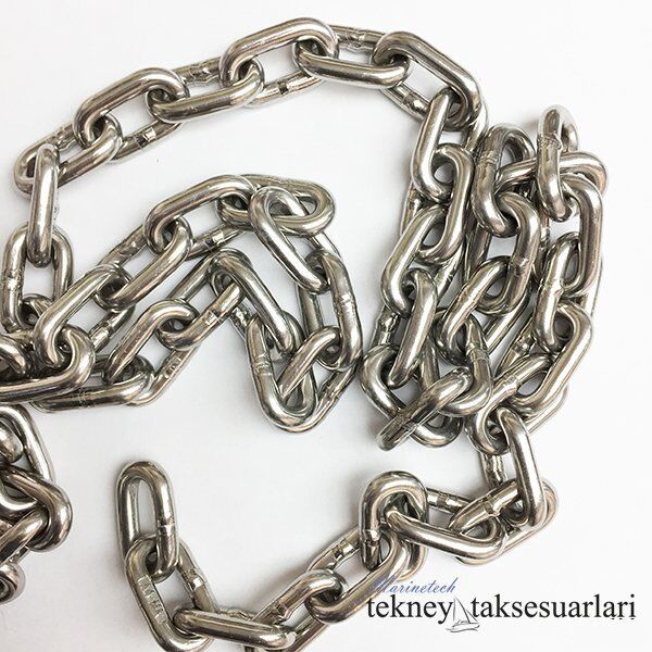 Ø 5 mm 316 Kalite Paslanmaz Zincir, Krom Zincir