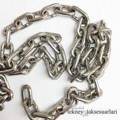 Ø 5 mm 316 Kalite Paslanmaz Zincir, Krom Zincir