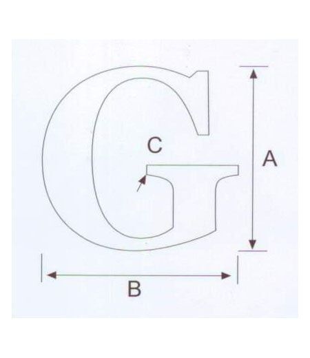 G Kabartma Harf Paslanmaz, 316 Kalite