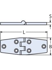 MENTEŞE 38 X 76MM X 4MM 316KALİTE