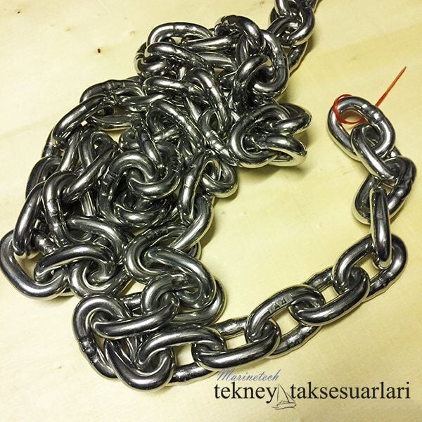 Ø 6 mm 316 Kalite Paslanmaz Zincir, Krom Zincir