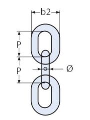 Ø 8 mm 316 Kalite Paslanmaz Zincir, Krom Zincir