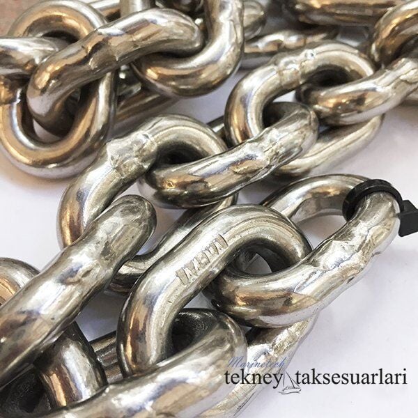 Ø 10 mm 316 Kalite Paslanmaz Zincir, Krom Zincir
