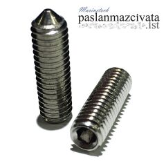 5 mm, Sivri Uçlu Setskur, DIN914 Çeşitleri