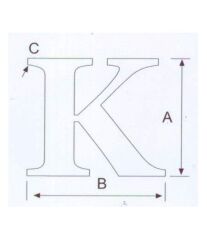 K Kabartma Harf Paslanmaz, 316 Kalite