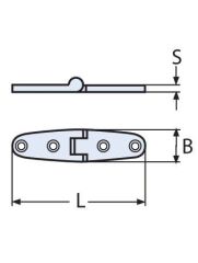 MENTEŞE 25 X  100 X 4MM 316 KALİTE
