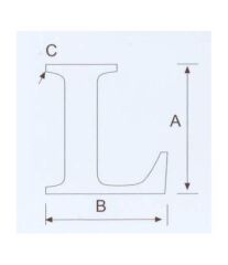 L Kabartma Harf Paslanmaz, 316 Kalite
