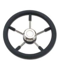 35cm T9B Plastik Kaplı Siyah Dümen Simidi