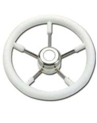 35cm T9W Plastik Kaplı Beyaz Dümen Simidi