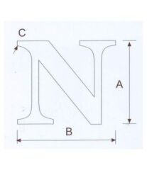 N Kabartma Harf Paslanmaz, 316 Kalite