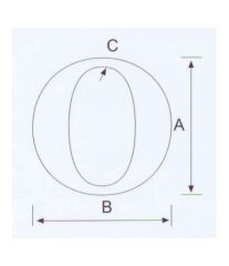 O Kabartma Harf Paslanmaz, 316 Kalite
