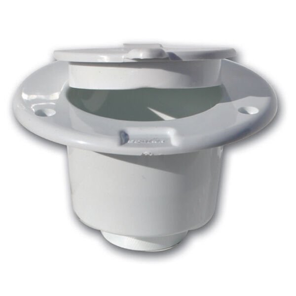 Duş Yuvası - Plastik Kapaklı, Beyaz Tekne Duş Kutusu