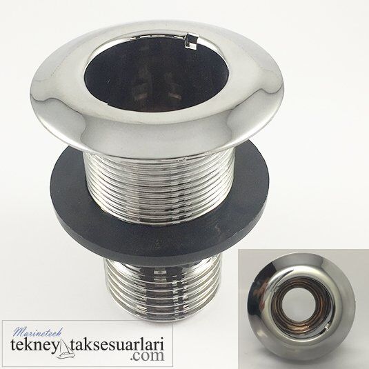 3/4'' Hortum için Borda çıkışı, Krom kaplamalı