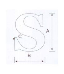 S Kabartma Harf Paslanmaz, 316 Kalite