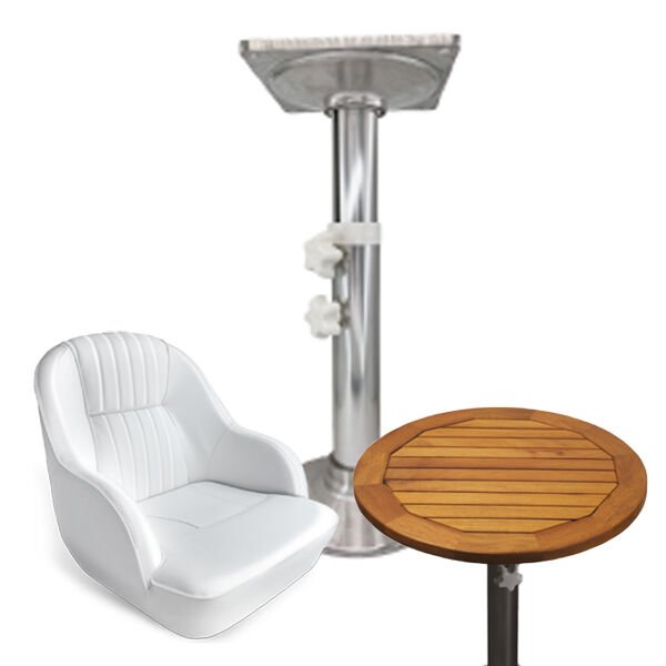 Ağır Hizmet (Heavy Duty) Teleskopik Masa ve Koltuk Ayağı - 53x81 cm