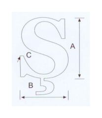 Ş Kabartma Harf Paslanmaz, 316 Kalite