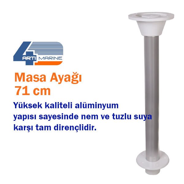 71 cm Sabit Masa Ayağı Seti - Gömme Vidalı