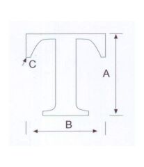 T Kabartma Harf Paslanmaz, 316 Kalite