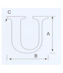 U Kabartma Harf Paslanmaz, 316 Kalite