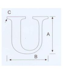 U Kabartma Harf Paslanmaz, 316 Kalite