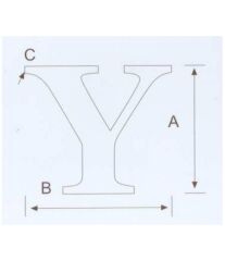 Y Kabartma Harf Paslanmaz, 316 Kalite