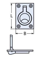 GÖMME KULP 44 X 63mm  316 KALİTE