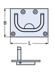 GÖMME KULP 56 X 75mm  316 KALİTE
