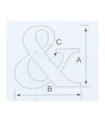 & Kabartma Harf Paslanmaz, 316 Kalite