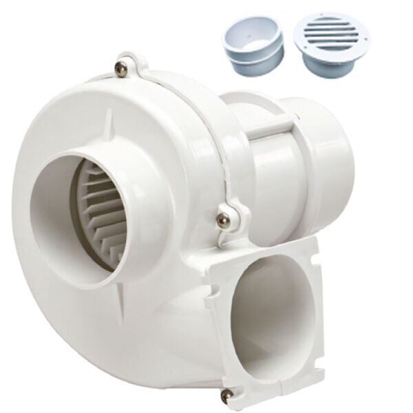 Matromarine Salyangoz Blower - 24V 280 m³/saat (Flanşlı Tip)
