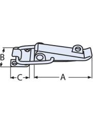 Mandallı Kilit 72mm