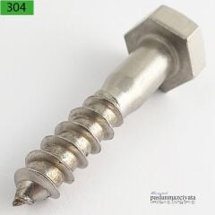 M10 Paslanmaz Trifon, 6k Ağaç Vidası DIN571