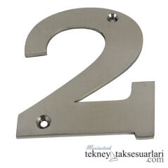 2 Kabartma Rakam Paslanmaz, 316 Kalite