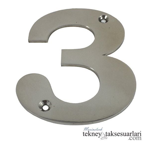 3 Kabartma Rakam Paslanmaz, 316 Kalite