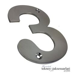 3 Kabartma Rakam Paslanmaz, 316 Kalite