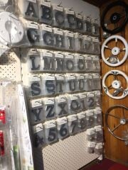 3 Kabartma Rakam Paslanmaz, 316 Kalite