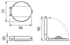 Quick güverte ayak şalteri Model Up