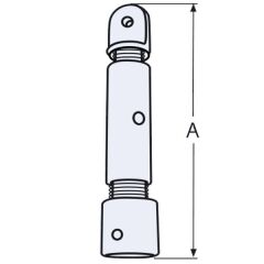 22mm, Bimini, Tente Boru Gerdirme, Ayarlayıcı