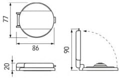 Quick güverte ayak şalteri.   Model Down