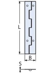 2000 x 32 x 1,5 Paslanmaz Şerit Menteşe, Boy Menteşe