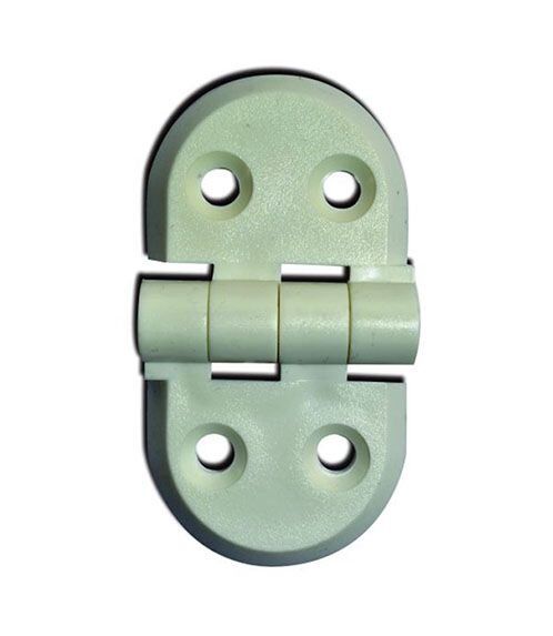 Kısa - Kısa Beyaz Plastik Menteşe