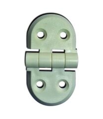 Kısa - Kısa Beyaz Plastik Menteşe