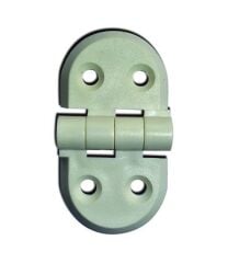 Kısa - Kısa Beyaz Plastik Menteşe