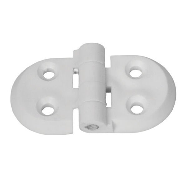 Kısa - Kısa Beyaz Plastik Menteşe