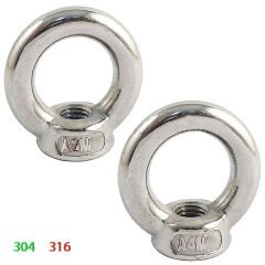 Paslanmaz Gözlü Mapa, Somun Çeşitleri DIN 582