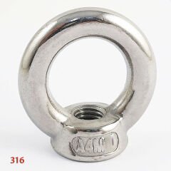 Paslanmaz Gözlü Mapa, Somun Çeşitleri DIN 582