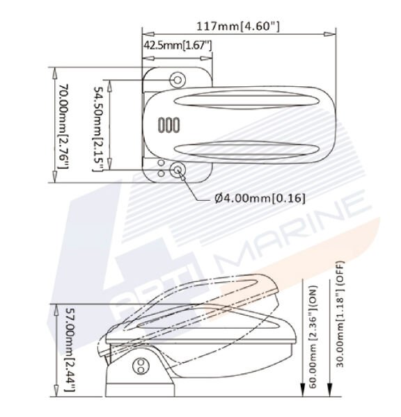 Seaflo Bilyalı  Sintine Otomatiği (18 Amp) - 12/24V