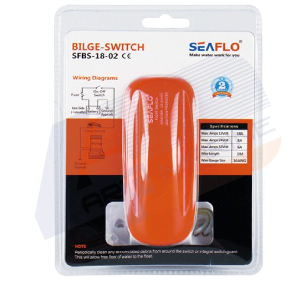 Seaflo Bilyalı  Sintine Otomatiği (18 Amp) - 12/24V