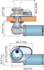 Quick Prince DP1 500W 12V Dikey Irgat - 6mm Zincir Uyumlu (Paslanmaz Çelik)