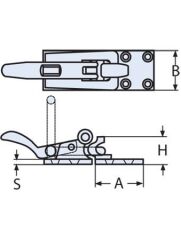 Mandallı Kilit 37mm